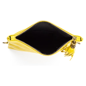 Alzano borsa a tracolla donna. Pelle autentica Camoscio goffrato serpente.