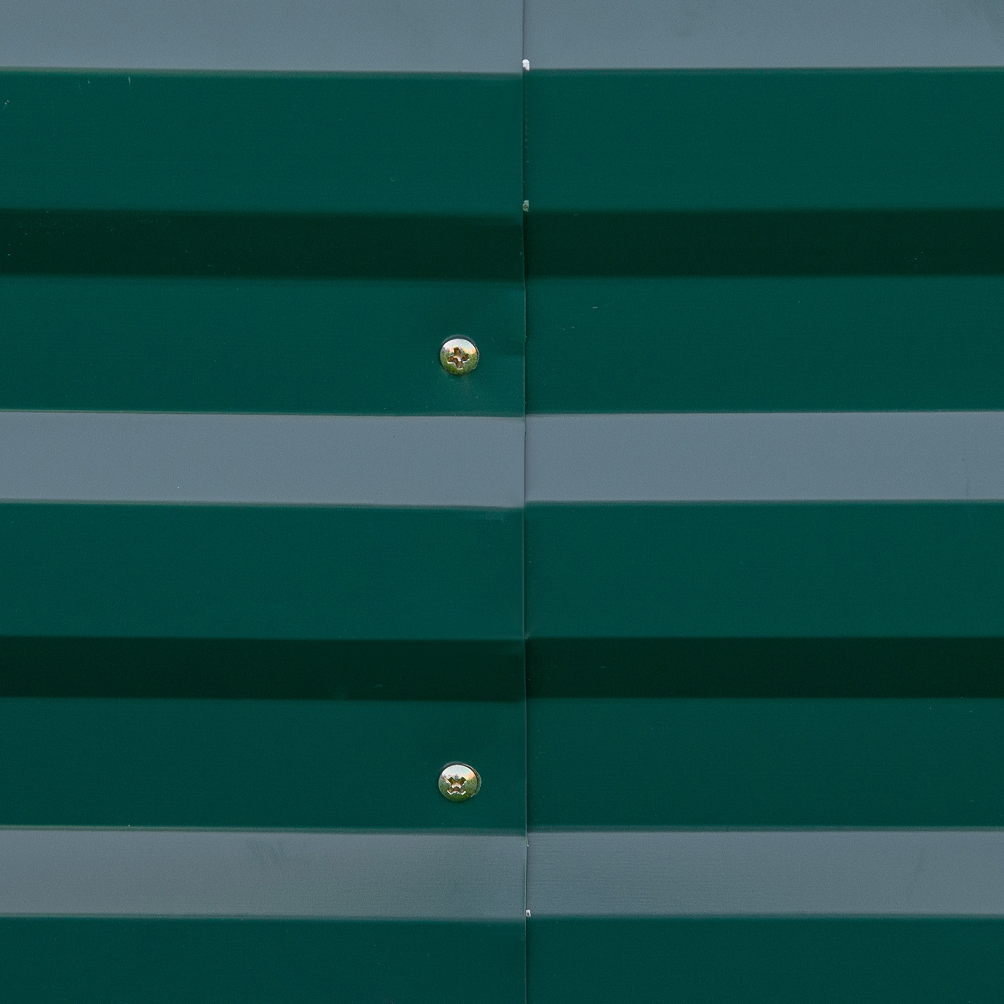 Jardinera Elevada de Acero Galvanizado Huerto Urbano para Cultivar Plantas Flores Hierba Macetero Grande Exterior Rectangular con Fondo Abierto 241x90,5x30 cm Verde