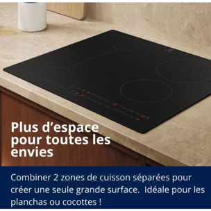 Plaque induction ELECTROLUX EIV63443CT SaphirMatt SE- Anti-rayures et Zone Flex
