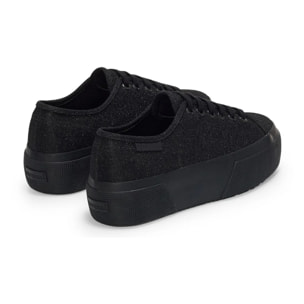 Superga - Scarpe da donna Donna Nero - 3790 Platform Jersey Lame Leggera