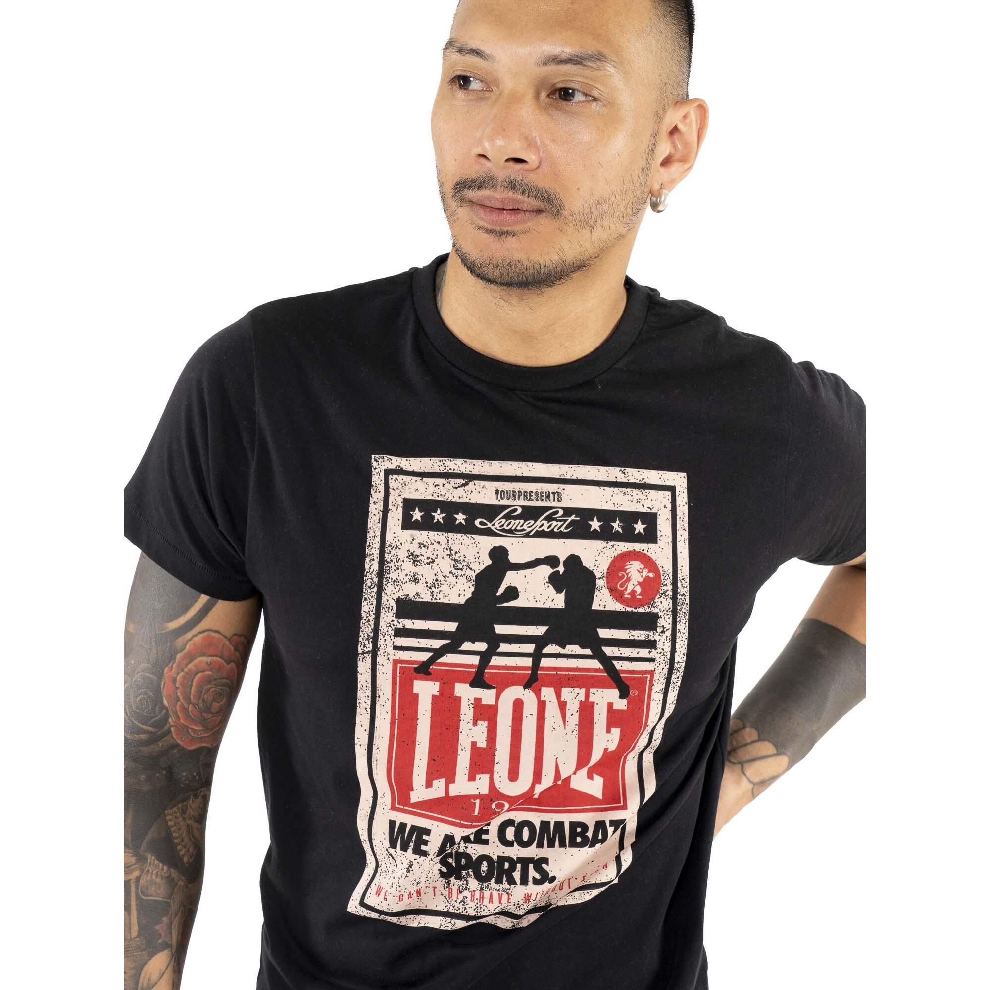 T-shirt da uomo maniche corte con stampa incontro boxe "Metropolitan"