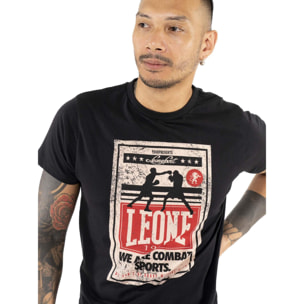 T-shirt da uomo maniche corte con stampa incontro boxe "Metropolitan"