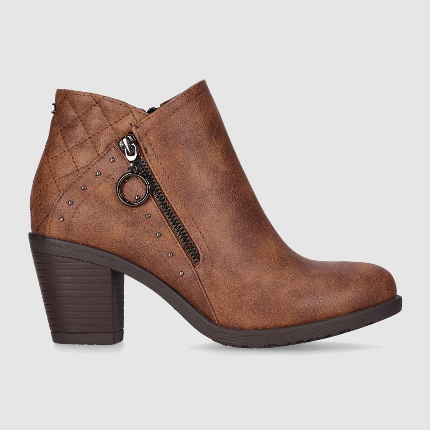Botines - Cuero/Lg.Brown - Tacón: 7 cm