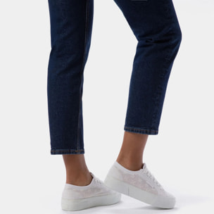 Superga - Zapatos de mujer Mujer Blanco - 2740 FLOWER SANGALLO