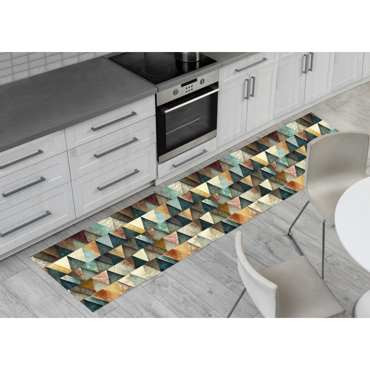 Tappeto Passatoia Corsia Cucina Ingresso Antimacchia Disegno Puzzle 483