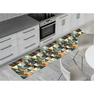 Tappeto Passatoia Corsia Cucina Ingresso Antimacchia Disegno Puzzle 483