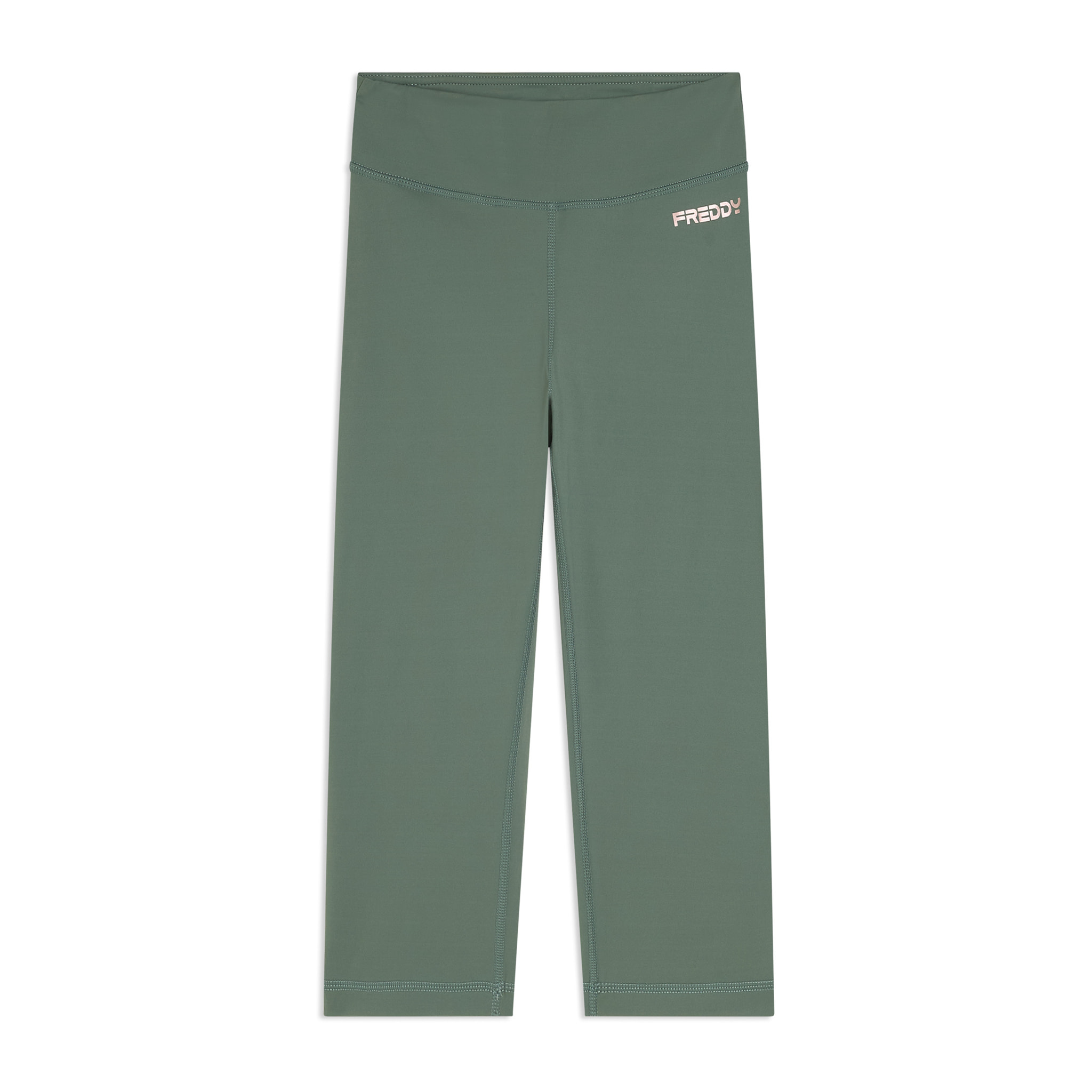 Leggings corsaro vita alta in tessuto tecnico quick dry