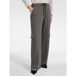 Elena Mirò - Pantalones cargo de pernera ancha - Gris