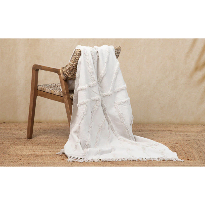 Manta Algodon Tejida A Mano 125x150 Cm