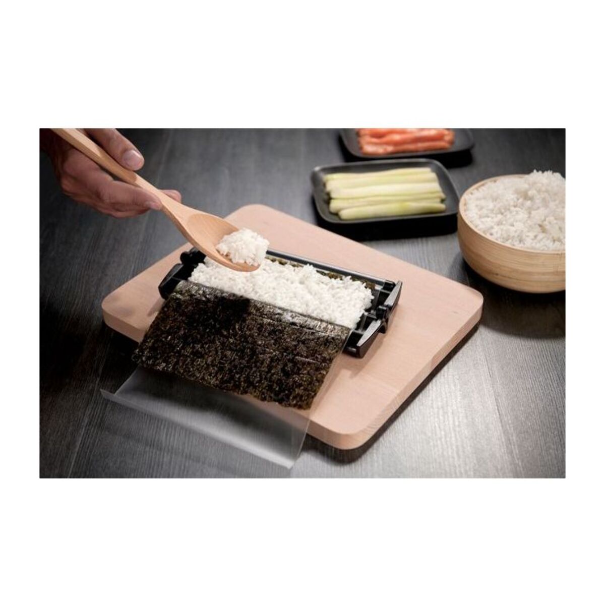 Coffret sushis EASY SUSHI 3.5cm Noir individuel