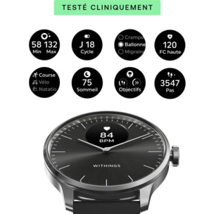 Montre santé WITHINGS Scanwatch Light Noire