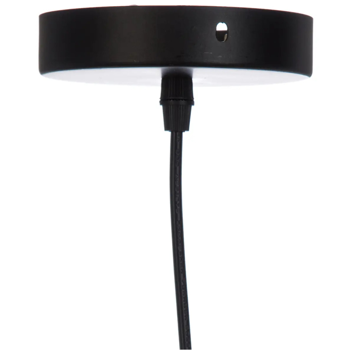 Suspension "Nael" noire - rotin D38 cm