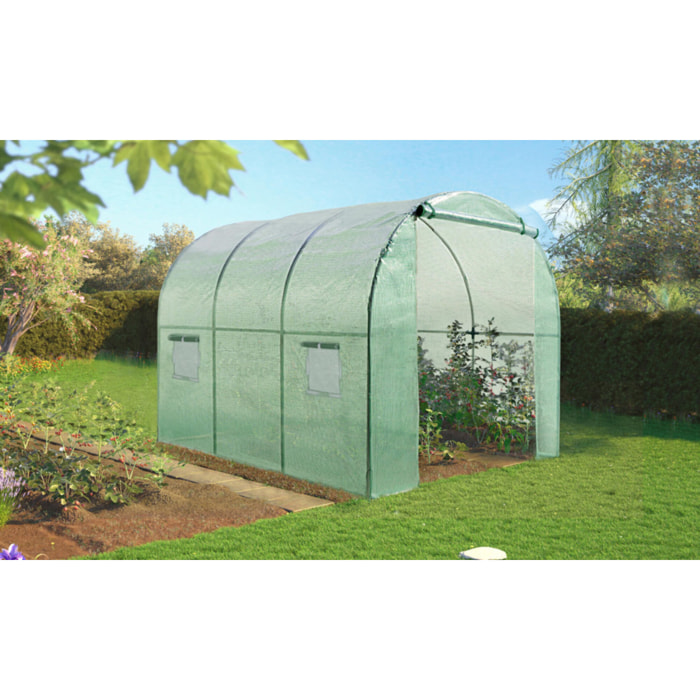 Serre 6m² verte - gamme maraîchère
