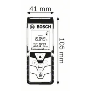 Télémètre BOSCH GLM40 Laser de portée 40m - 0601072900