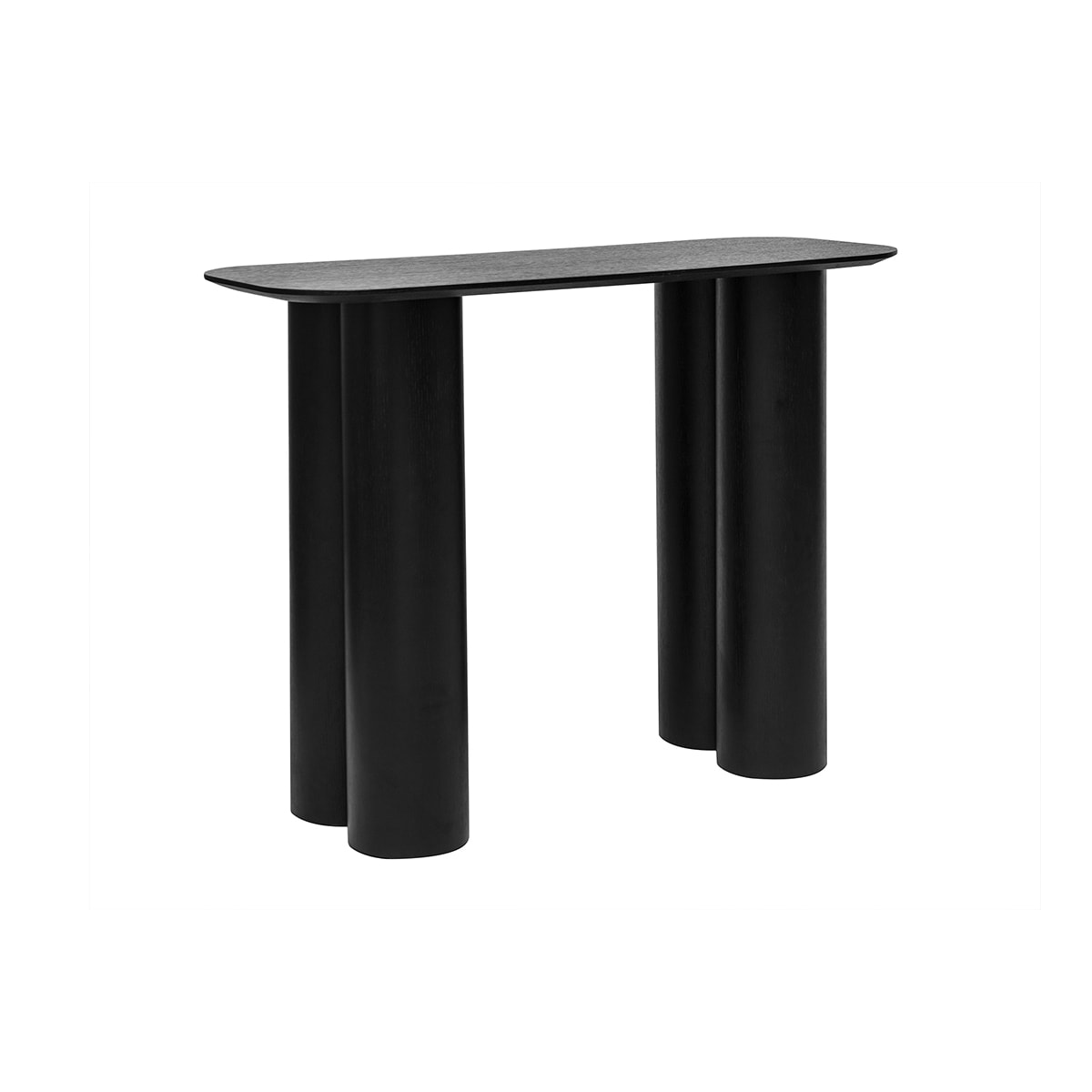 Console design en bois noir L100 cm FOLEEN