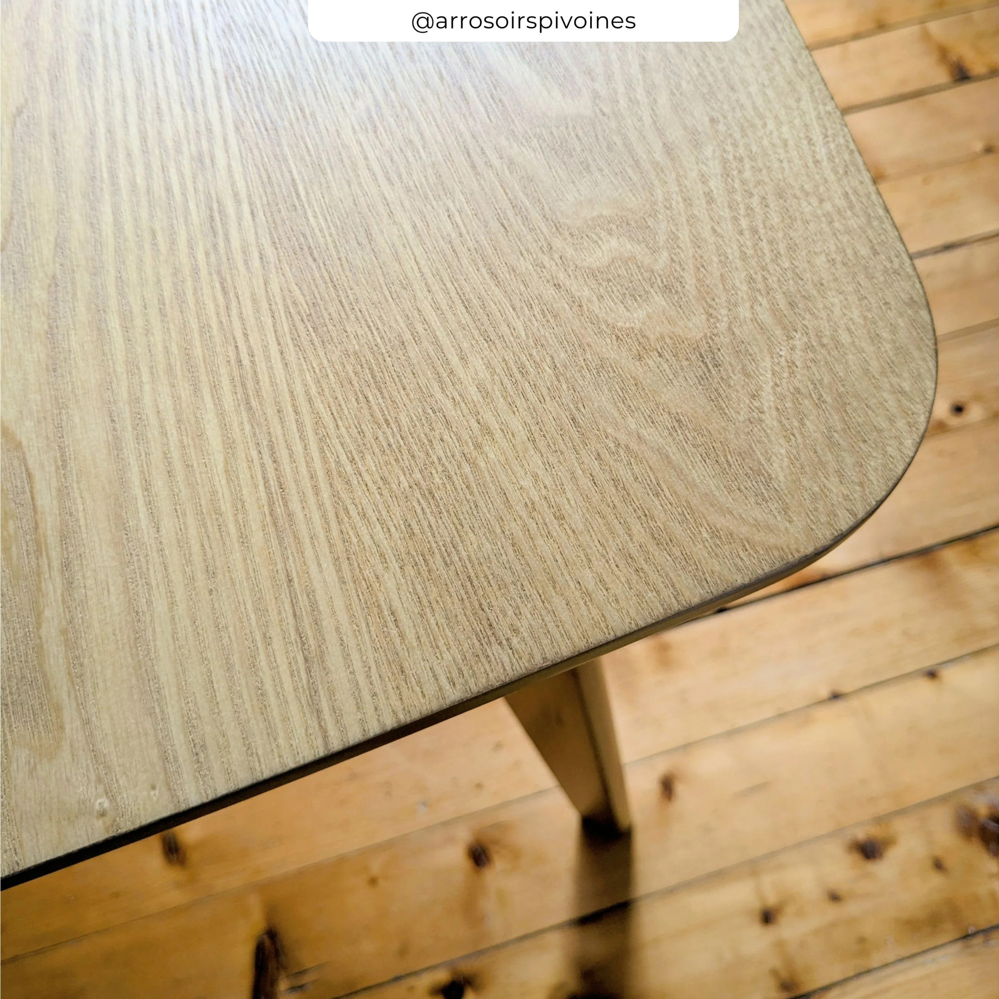 Table rectangulaire 6 personnes en bois clair 150 cm - Oman