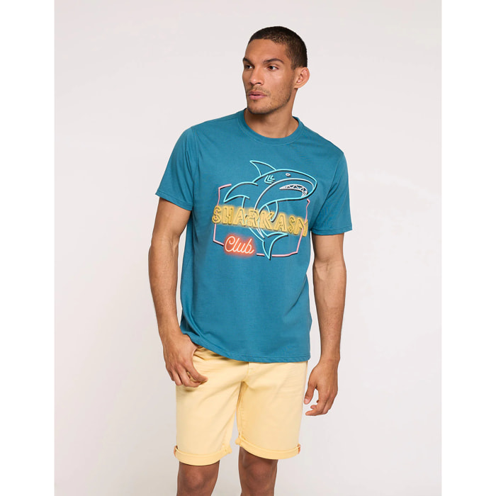 Camiseta Manga Corta Turquesa - Scarfo