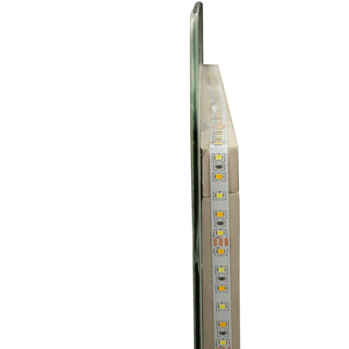SPECCHIO DA MURO LED SIMPLE RETT. CM 60X3,5X80 (LUCE CON 3 TEMPERATURE DI COLORE)