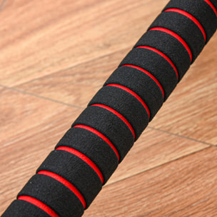 Ensemble d'haltères courtes total 30 Kg - barres incluses - entraînement musculaire & haltérophilie - acier HDPE noir rouge