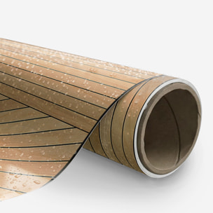 Rouleau revêtement adhésif vinyle au mètre - Sticker mural panneau de bois - TESSELLA