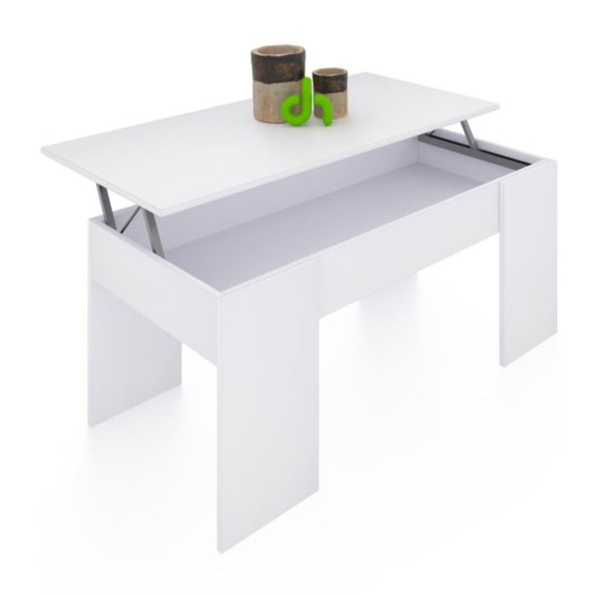 Mesa de centro elevable Vita Blanco Artik (Blanco Mate)