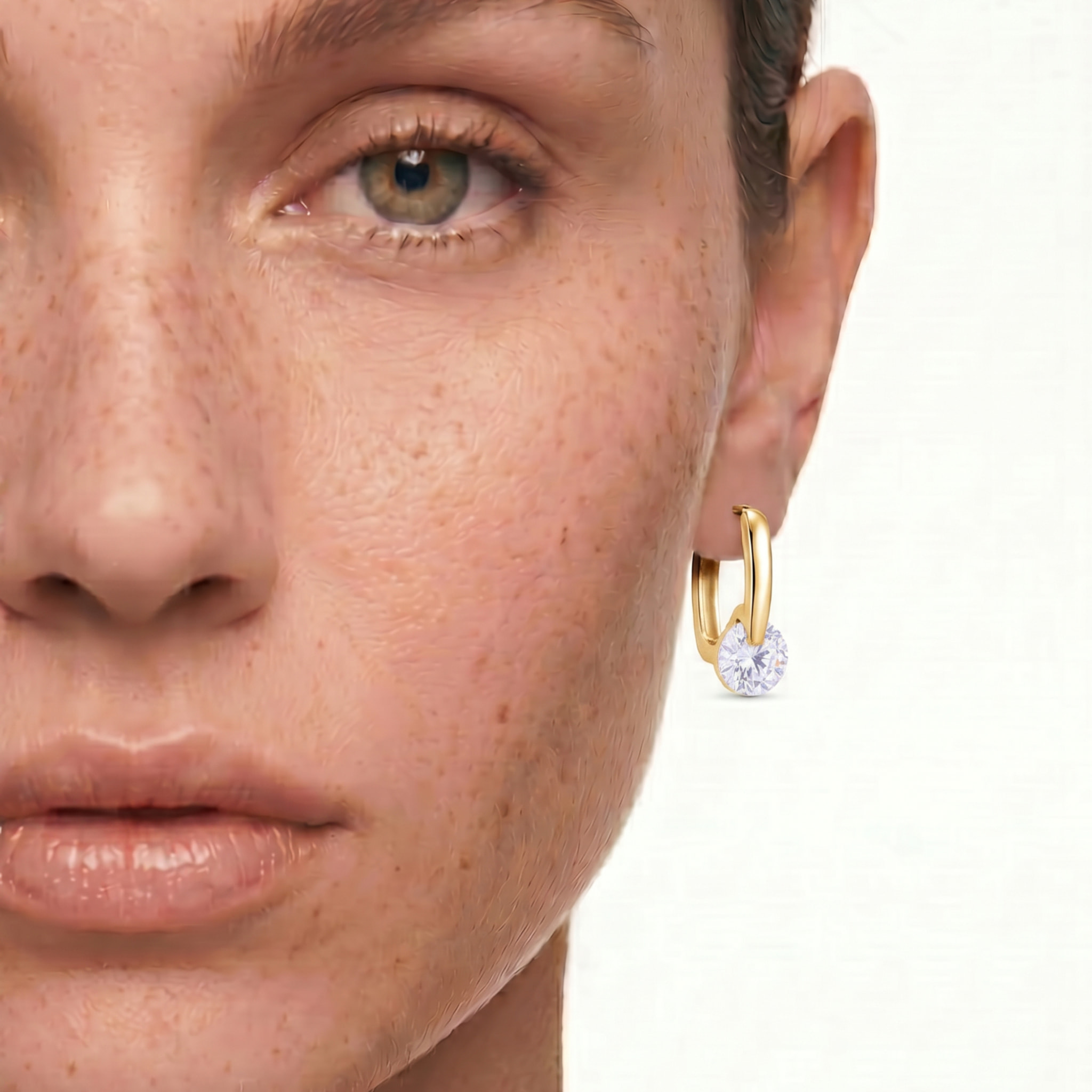 Pendientes Loranli acabado oro amarillo 18k