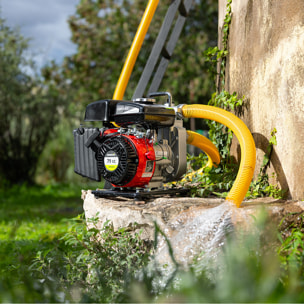 Motobomba para extraer y mover agua, 79cc, 2,6cv, caudal máxima caudal 12m3/h - altura máxima bombeo 18m - GREENCUT GWP200X