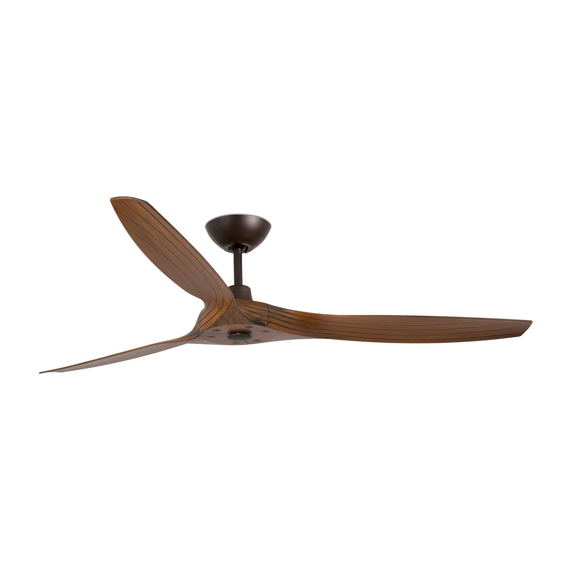 MOREA L Ventilador de techo marrón/nogal