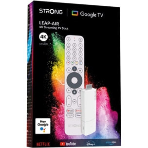 Passerelle multimédia STRONG LEAP-AIR Stick Google TV 4K Chromecast