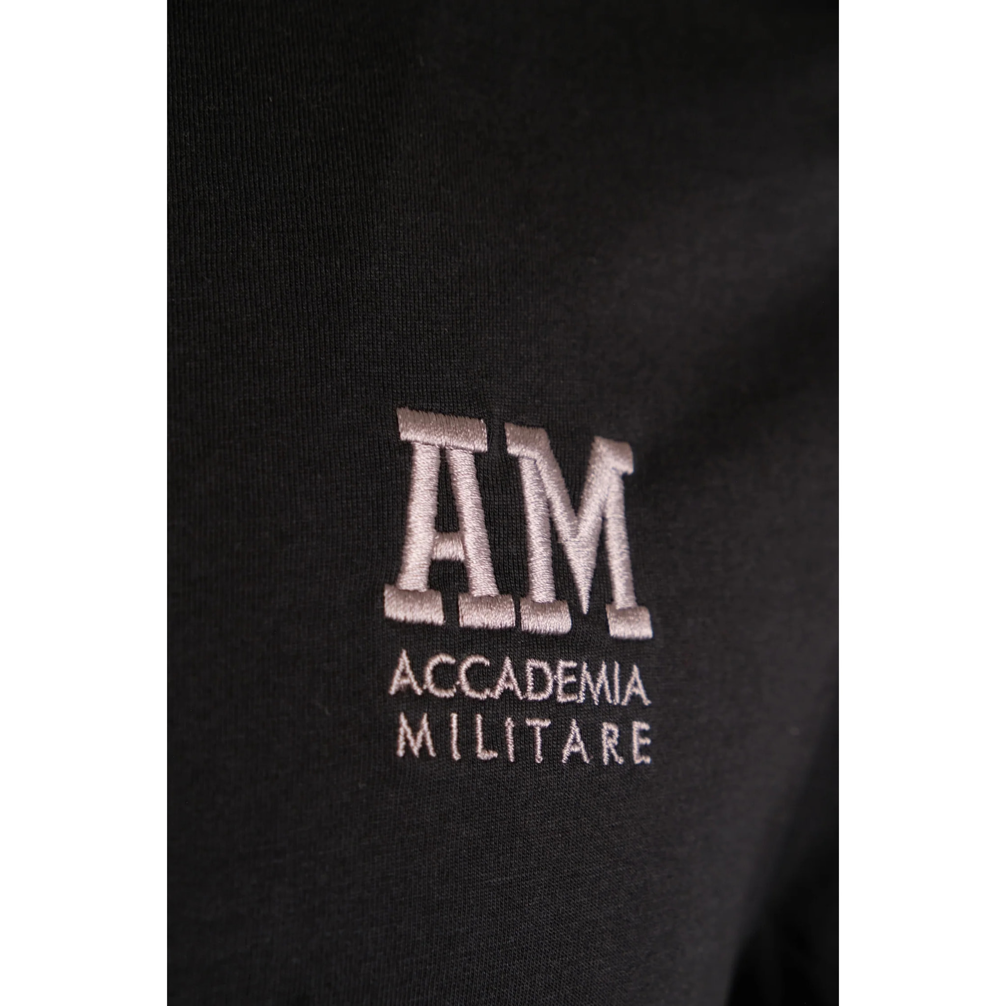 T-shirt Esercito nera in cotone uomo