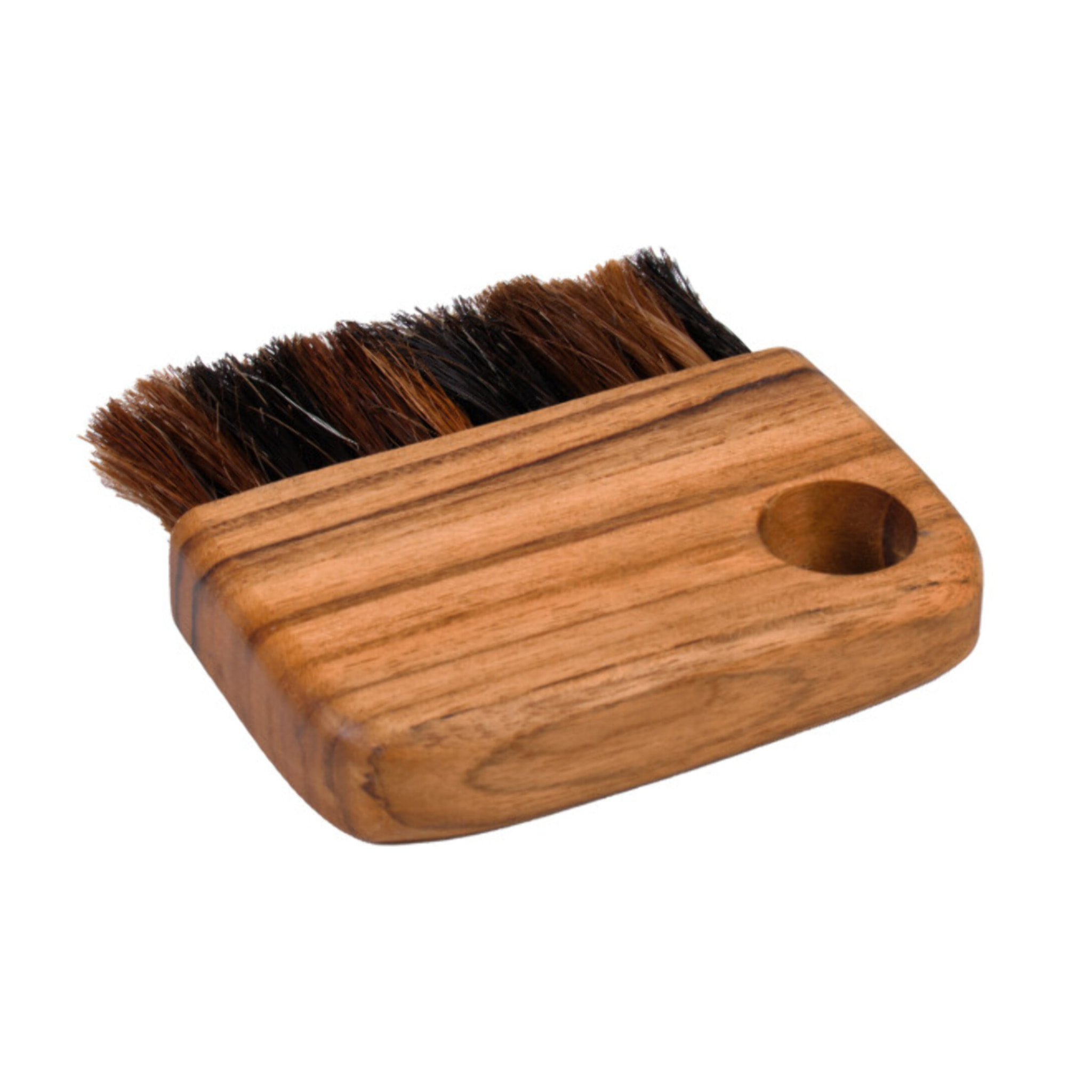 Brosse de nettoyage rectangle à fibres d'ananas et bois de teck - OZAN