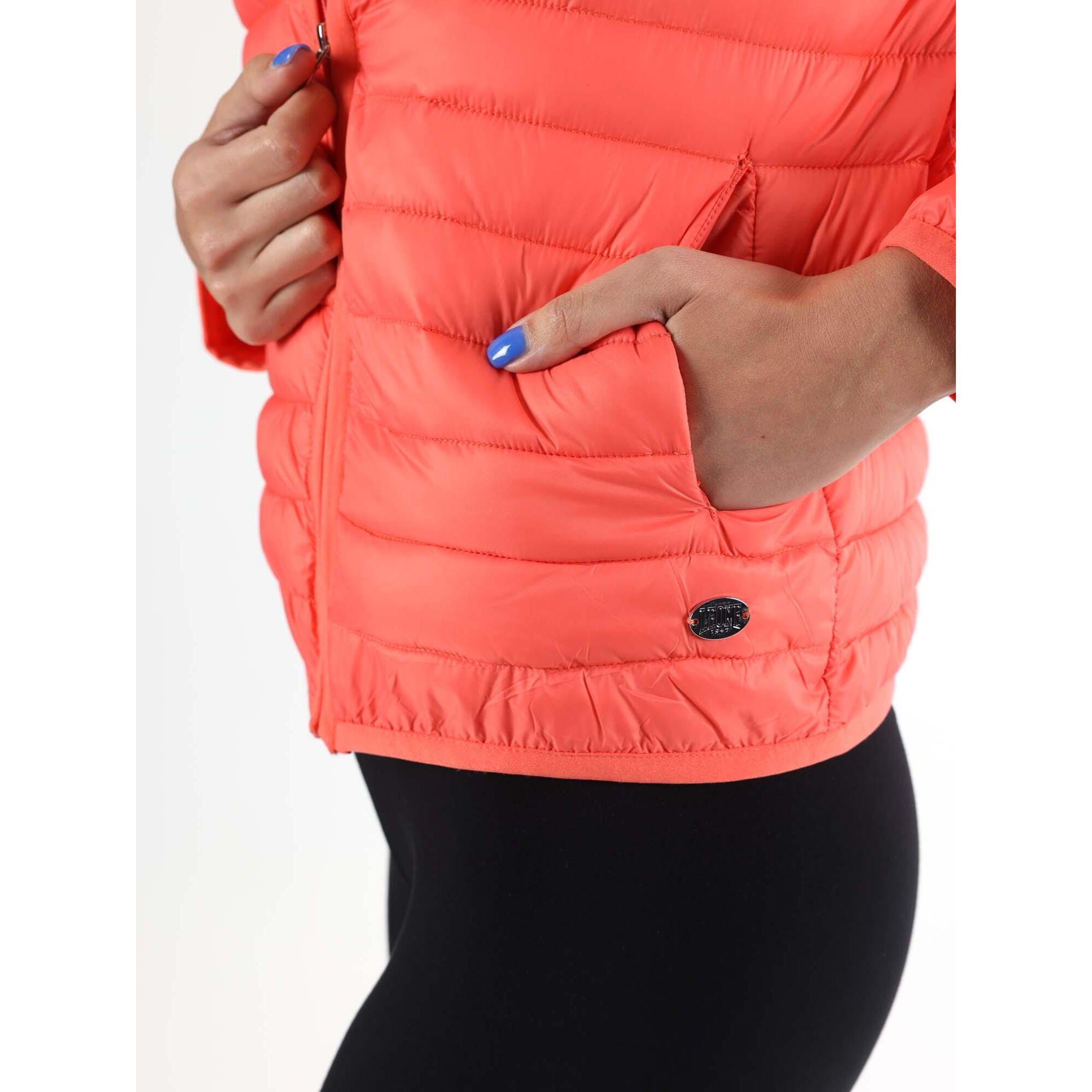 Chaqueta básica de primavera para mujer Leone con capucha y cremallera.