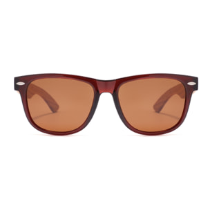 Gafas de Sol Feler 1501-2 Polarizadas de Madera Unisex 52 mm