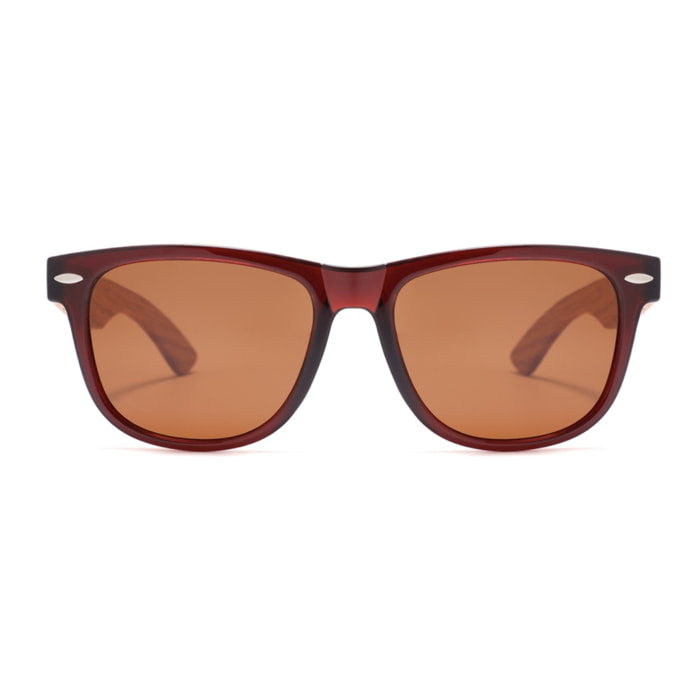 Gafas de Sol Feler 1501-2 Polarizadas de Madera Unisex 52 mm