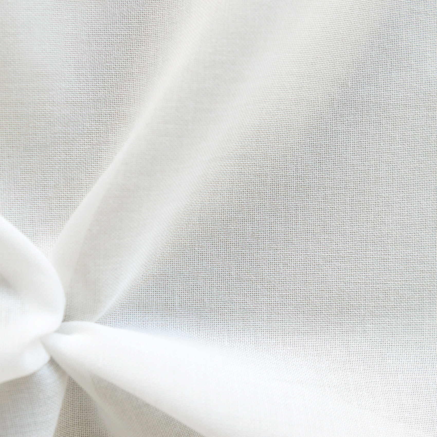 Tissu en voile d'étamine unie et bas plombé - Naturel