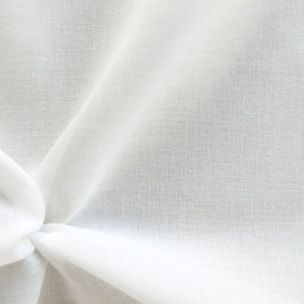 Tissu en voile d'étamine unie et bas plombé - Naturel