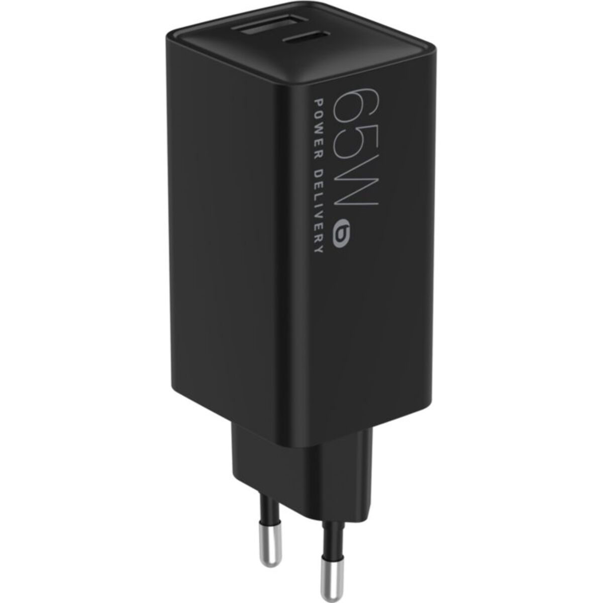 Chargeur ordinateur portable ESSENTIELB 65W USB-A + USB-C + cable USB-C 2M Noir