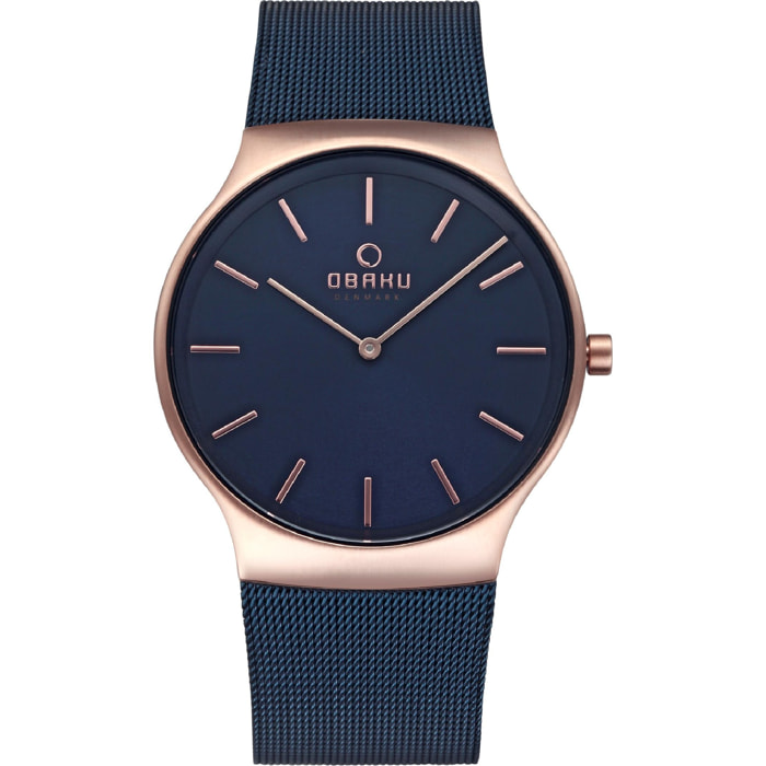 Orologio OBAKU blu-rose gold