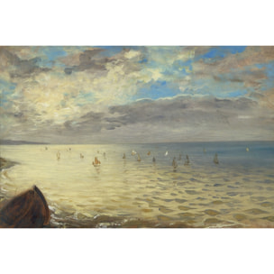Tableau célèbre de Delacroix La mer à Dieppe Tableau alu Dibond
