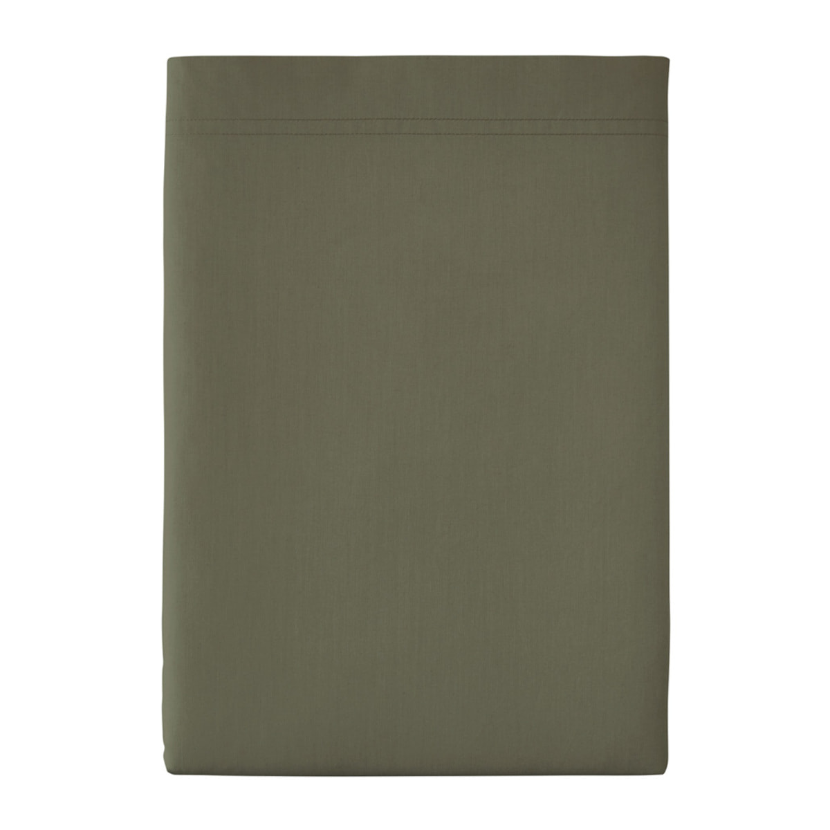 Drap plat uni en percale de coton, PREMIÈRE, Jungle
