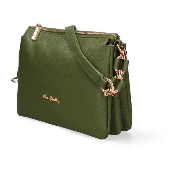 Borsa a spalla da donna Made in Italy - Modello Brunilde Lux - 100% pelle - 24.0 x 18.5 x 12.0 cm