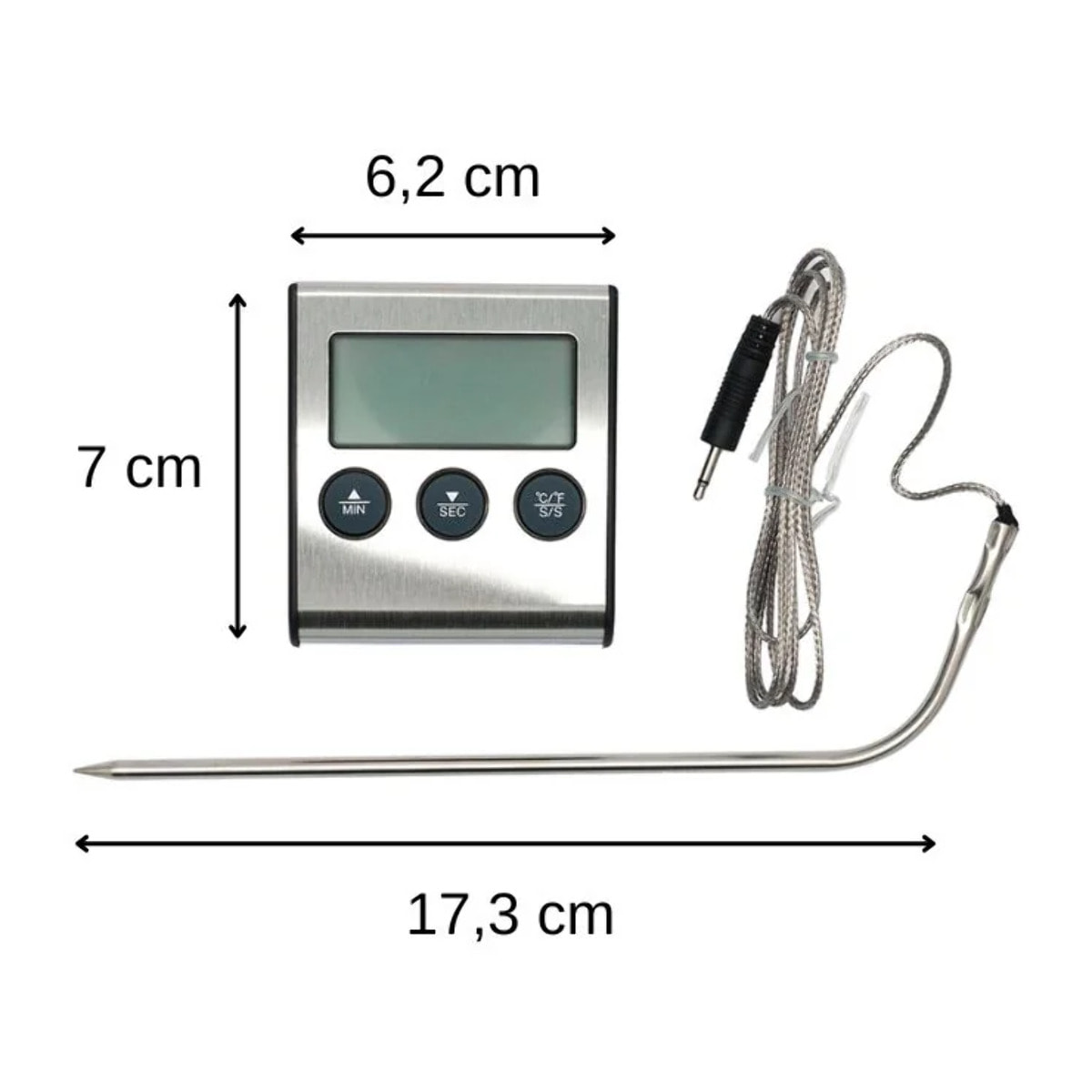 Ensemble de 2 Thermomètres de cuisson digital à sonde Fackelmann