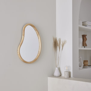 Miroir organique bois de sapin 65cm JACOB