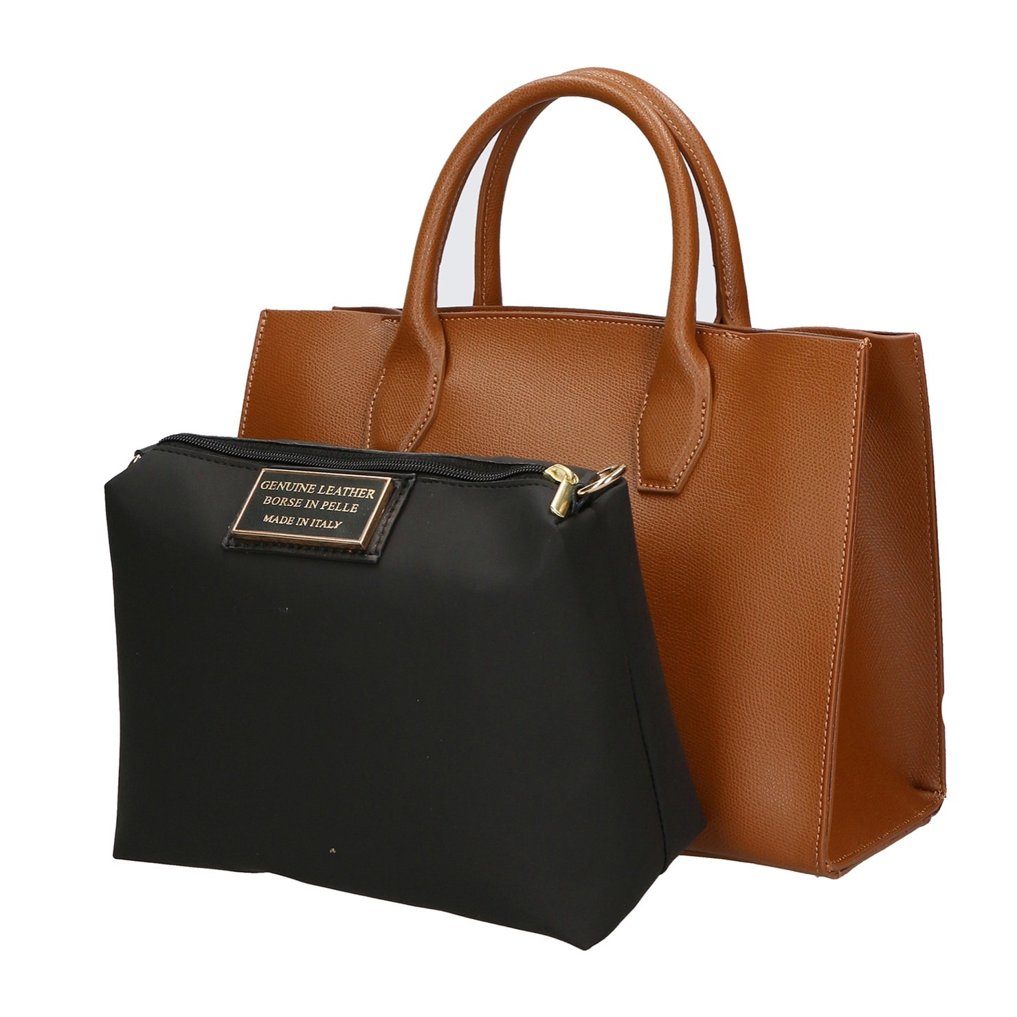 Borsa a mano da donna - Modello Lodovica - Vera pelle - 32.0 x 22.0 x 13.0 cm