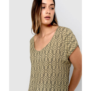 Blusa viscosa rubio verde