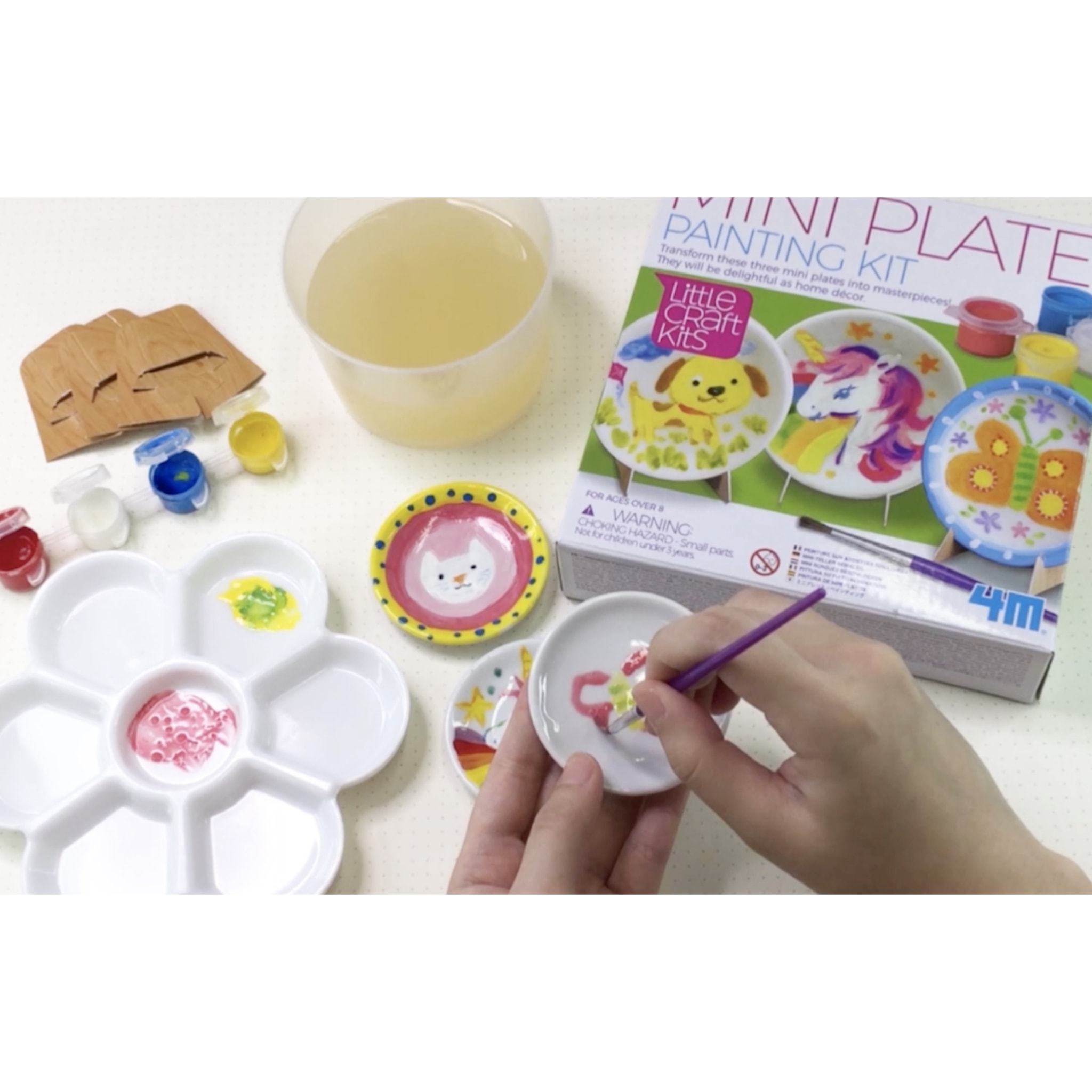 Creatività e Fantasia- Mini Piatti Kit per Dipingere