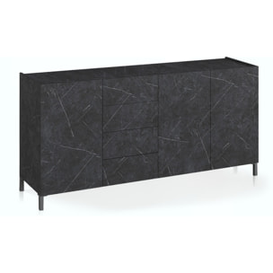 Tomasucci madia grande EDDY BLACK MARBLE