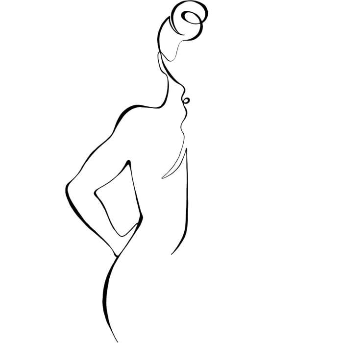 Tableau Croquis de femme Toile imprimée