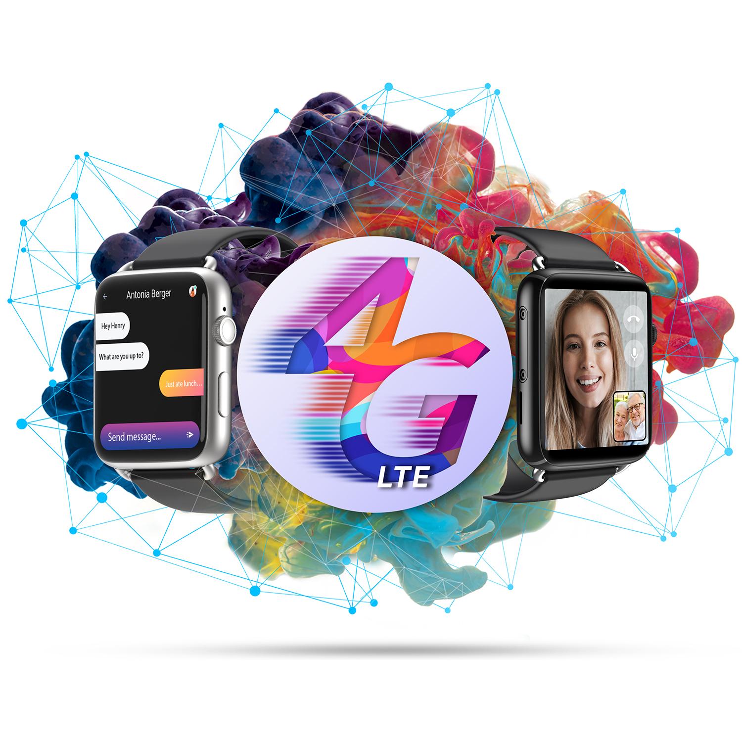 Smartwatch Phone M20-C 4G con SO Android 9.1, Quad Core, Wifi, GPS. Cámara de 5mpx incorporada. 1+16GB de memoria interna.