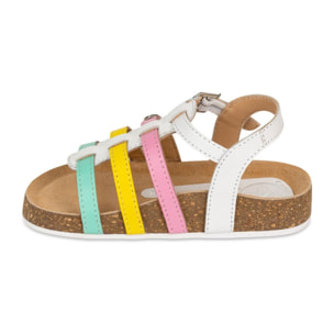 Sandalia Bios Piel  Cabra. Hebilla